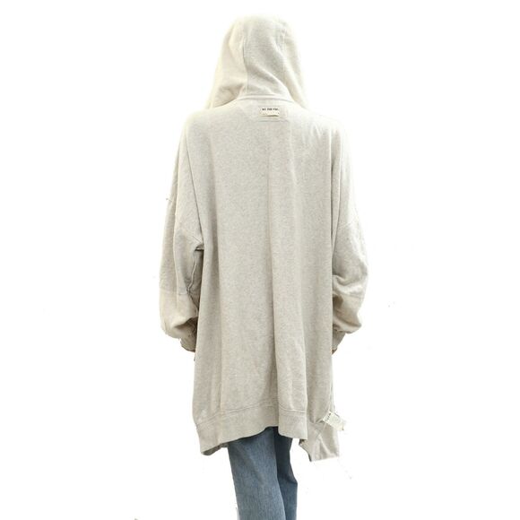 Free People We The Free Carissa Cardi Hoodie Top Oversized longline M NEW 284290 - Picture 8 of 14